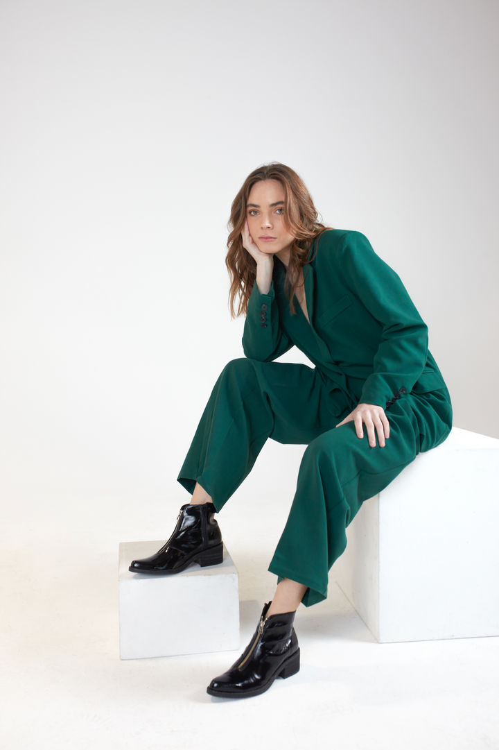 Botín Agustina Verde Pistacho