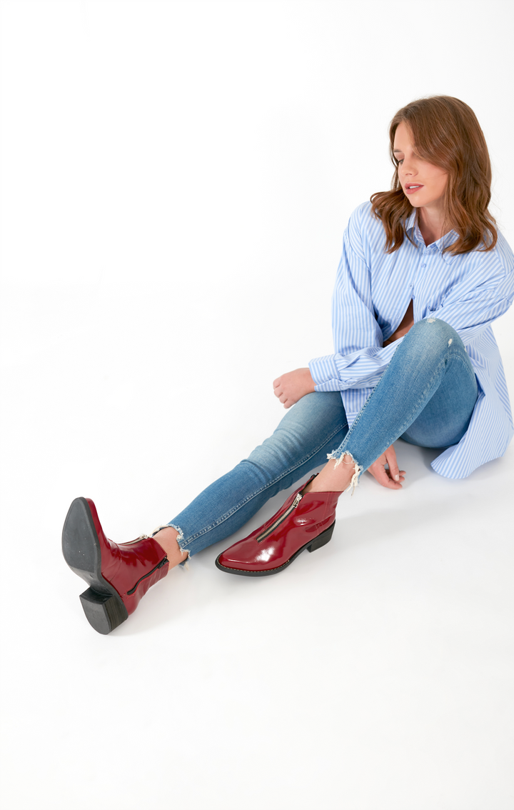 Botín Agustina Verde Pistacho