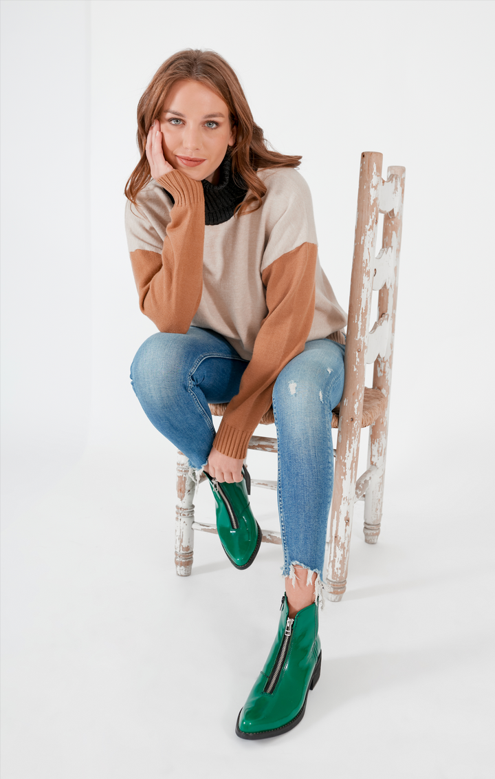 Botín Agustina verde