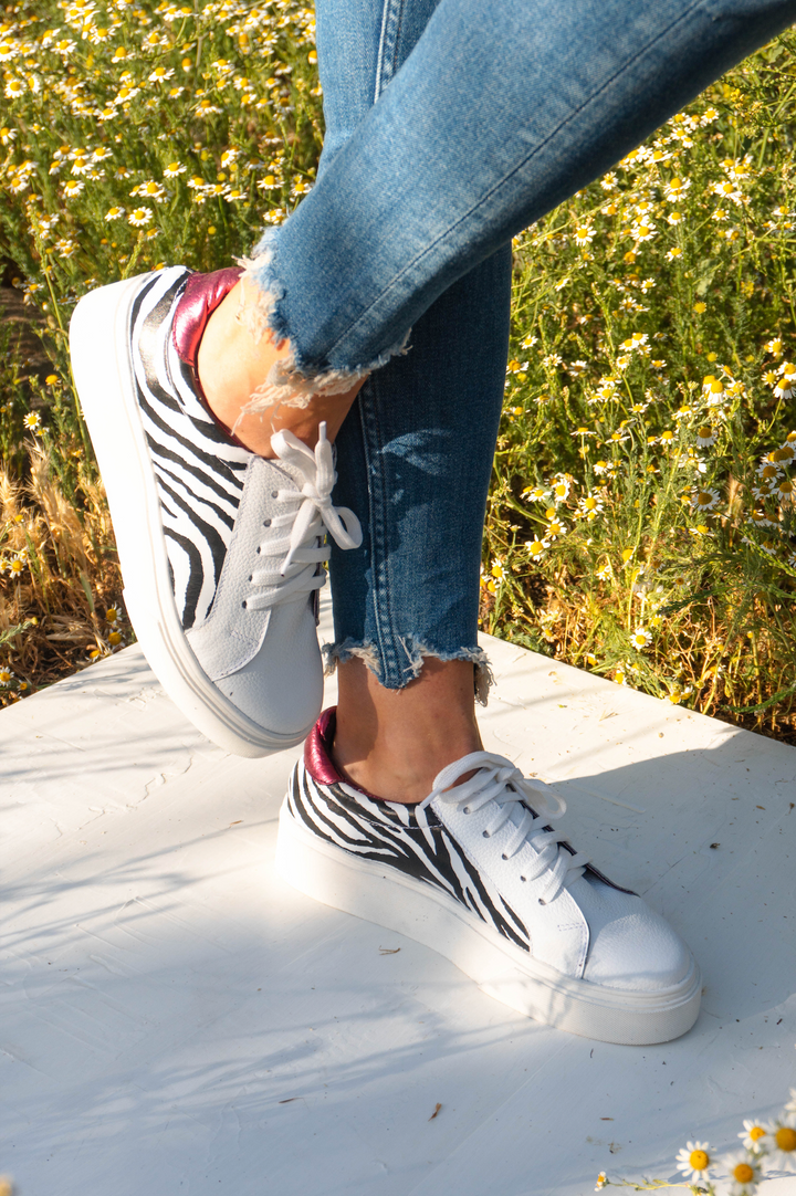 Zapatilla Josefa Cebra