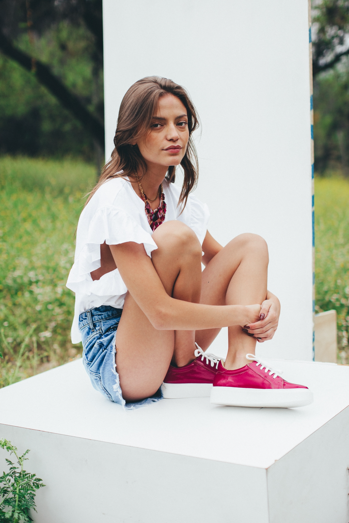 Zapatilla Josefa Fucsia