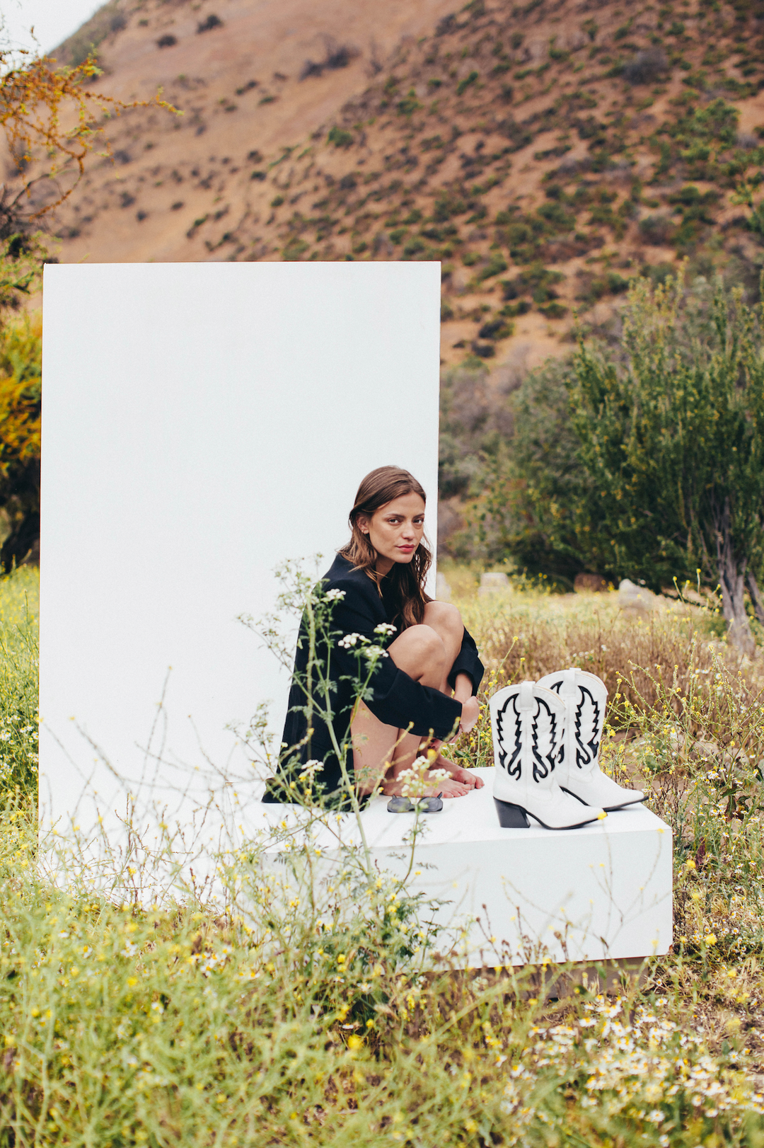 Bota Tex Blanco c/ Negro